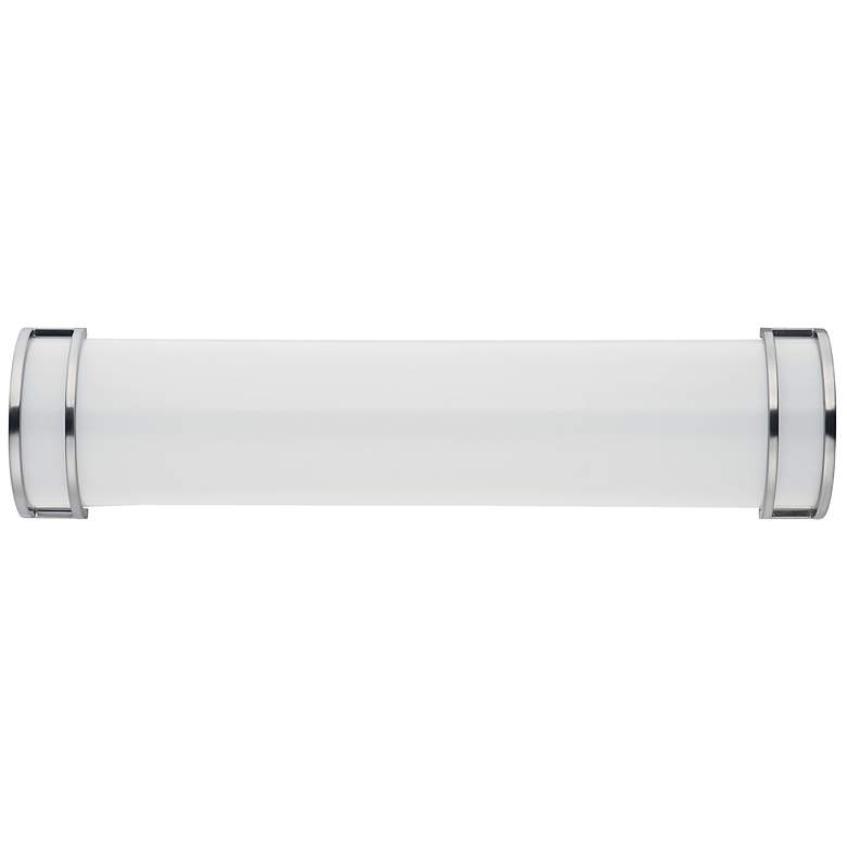 Image 1 Maxim Linear LED 1-Light 25 inch Wide Satin Nickel Wall Sconce