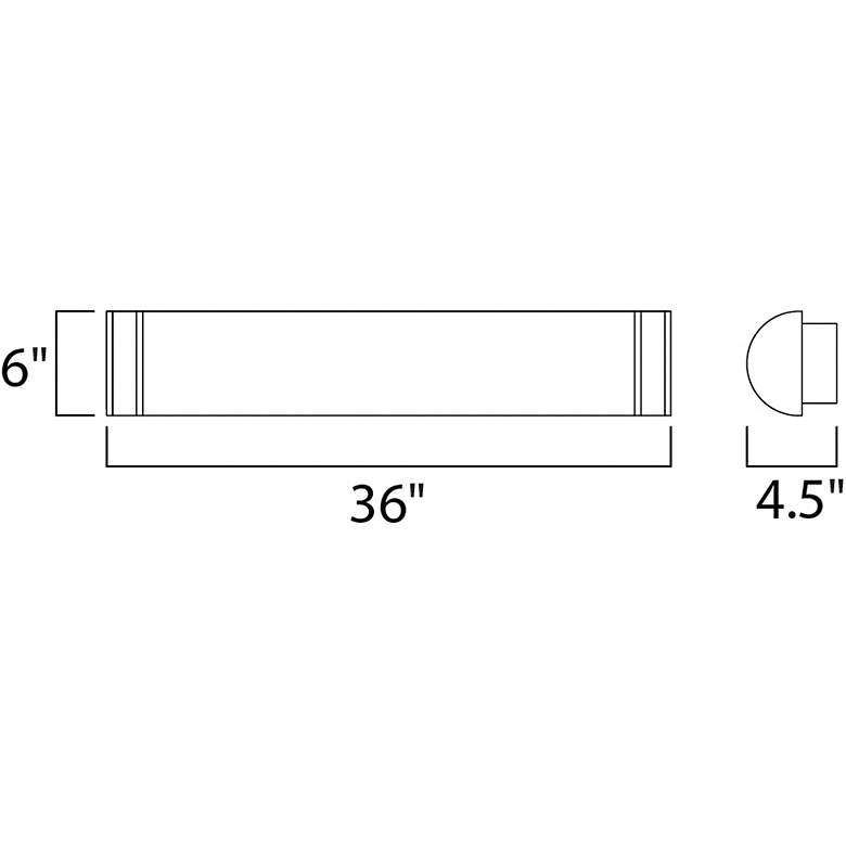 Image 2 Maxim Linear LED 36" Wide Satin Nickel LED Vanity Bath Light more views