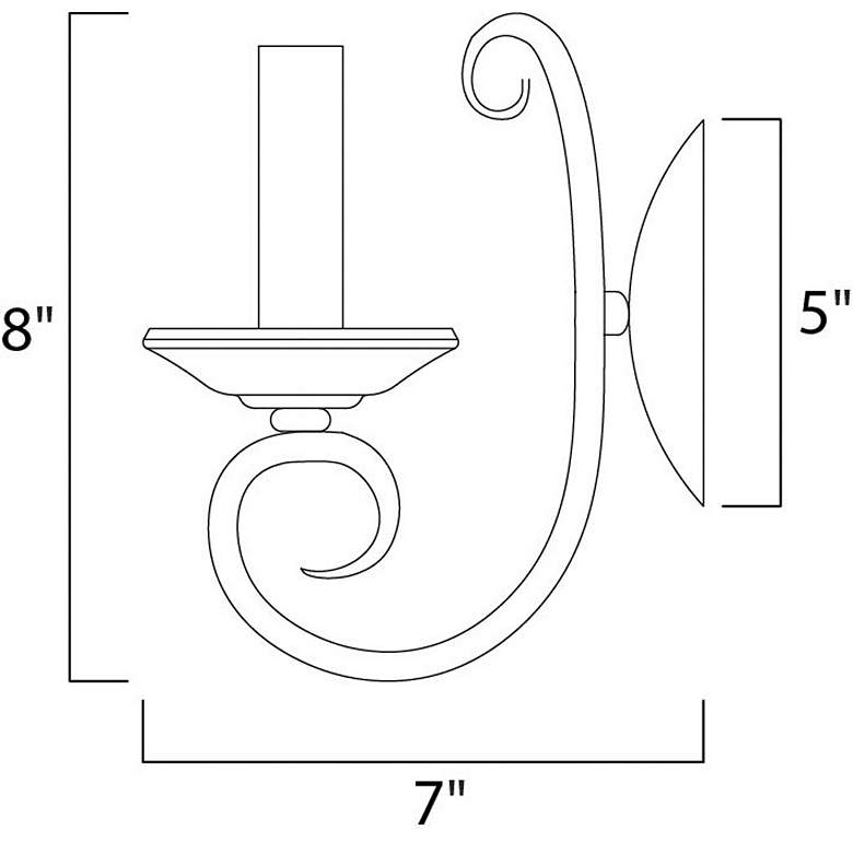 Image 2 Maxim Loft 8" High Oil-Rubbed Bronze Wall Sconce more views