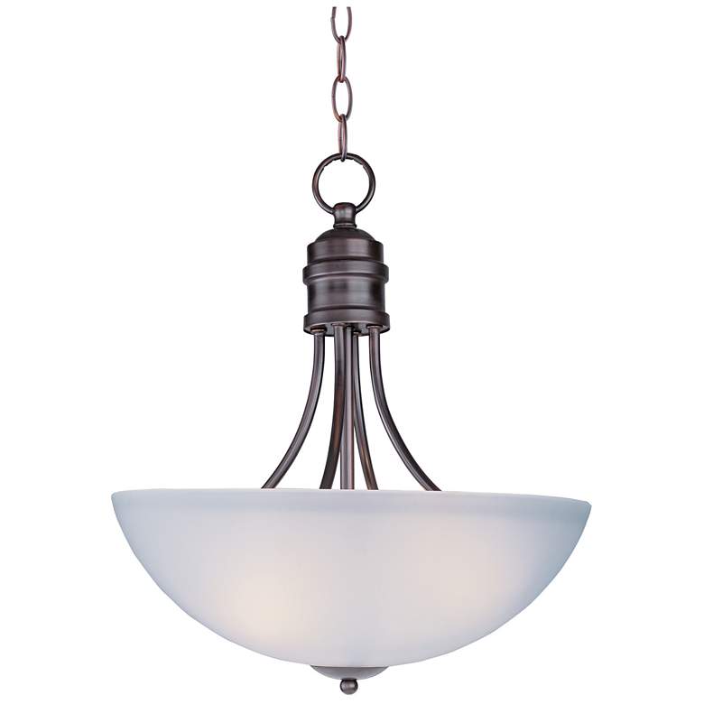 Image 1 Maxim Logan 15 1/2" Wide 3-Light Oil Rubbed Bronze Pendant Light