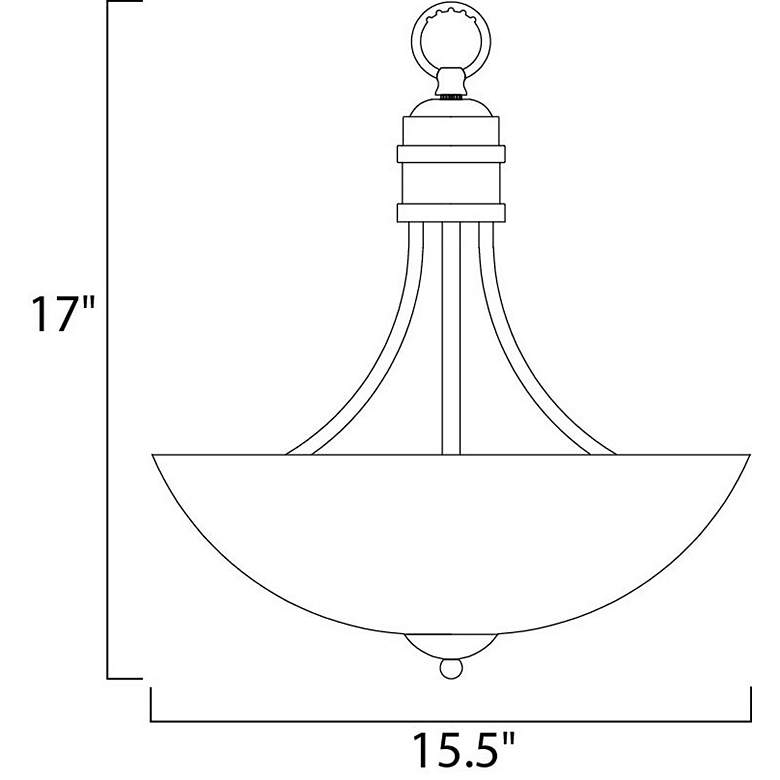 Image 3 Maxim Logan 15 1/2" Wide Satin Nickel Pendant Light more views