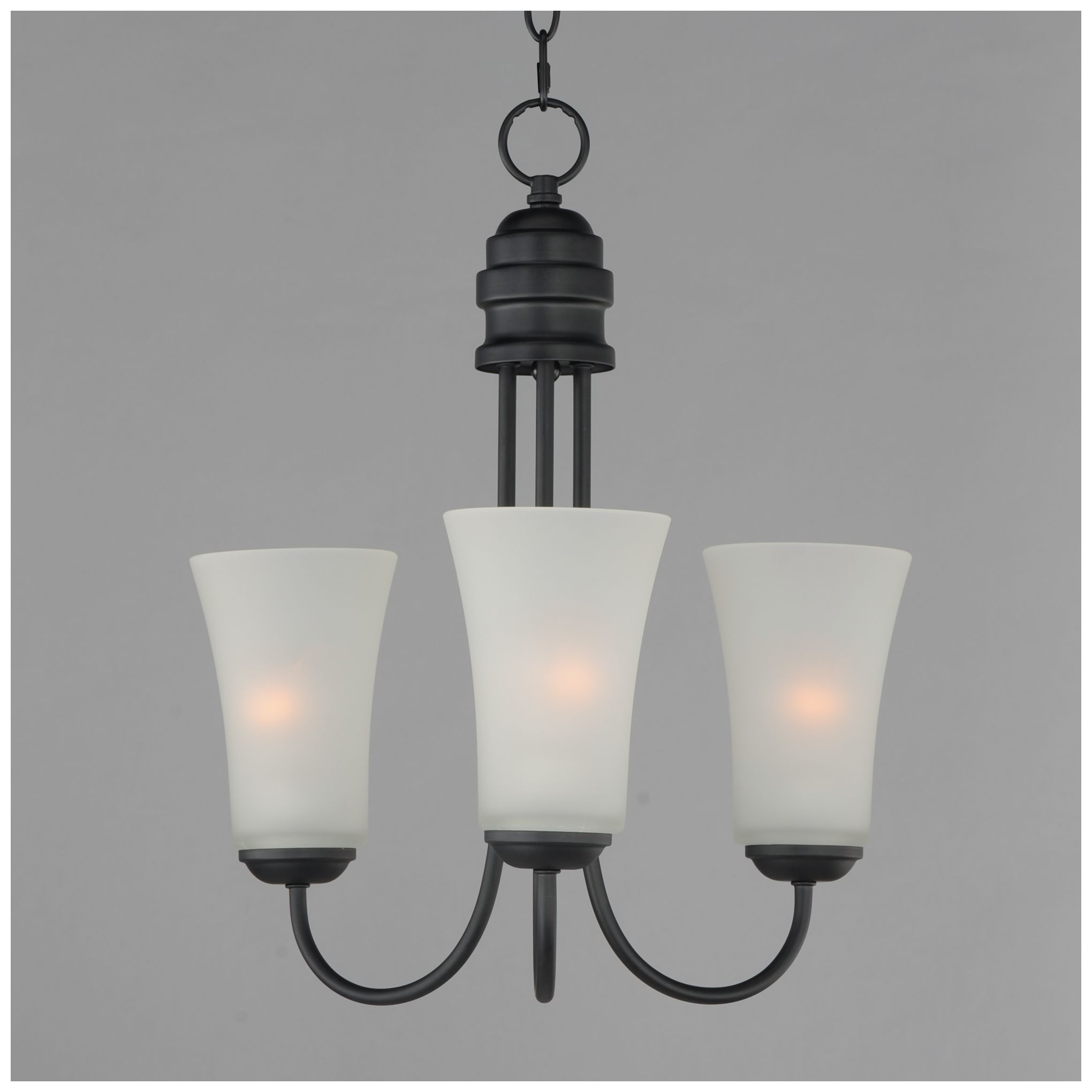 Image 3 Maxim Logan 17" Wide Black 3-Light Chandelier more views
