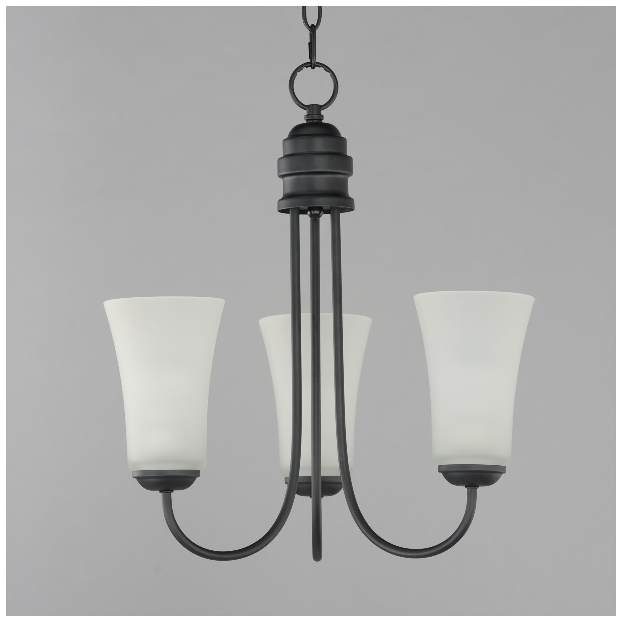 Image 4 Maxim Logan 17" Wide Black 3-Light Chandelier more views