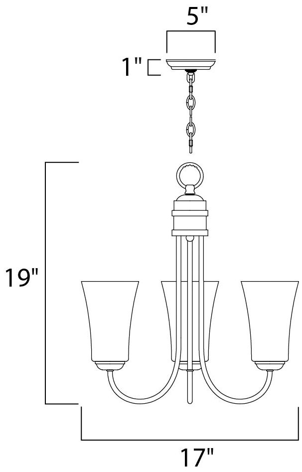 Image 6 Maxim Logan 17" Wide Black 3-Light Chandelier more views
