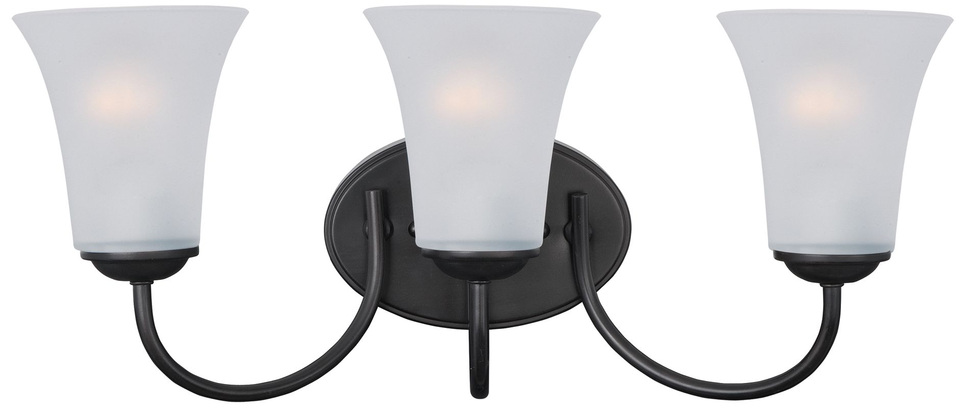 Maxim Logan 19" Wide Black 3-Light Bath Vanity