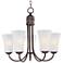 Maxim Logan 20" Wide Oil-Rubbed Bronze 5-Light Chandelier