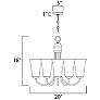 2_Maxim Logan 20" Wide Oil-Rubbed Bronze 5-Light Chandelier more views
