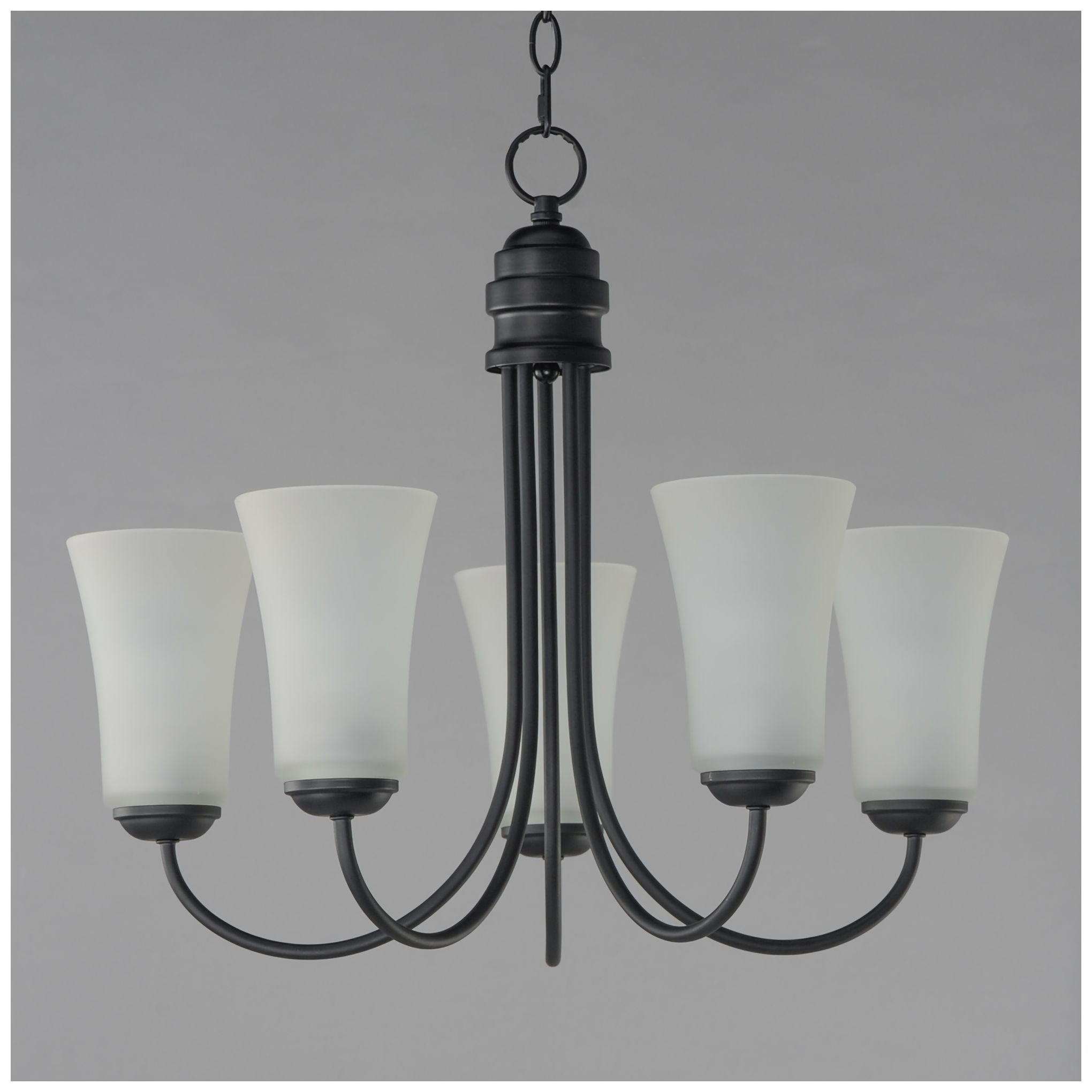 Image 2 Maxim Logan 20" Wide Black 5-Light Chandelier more views
