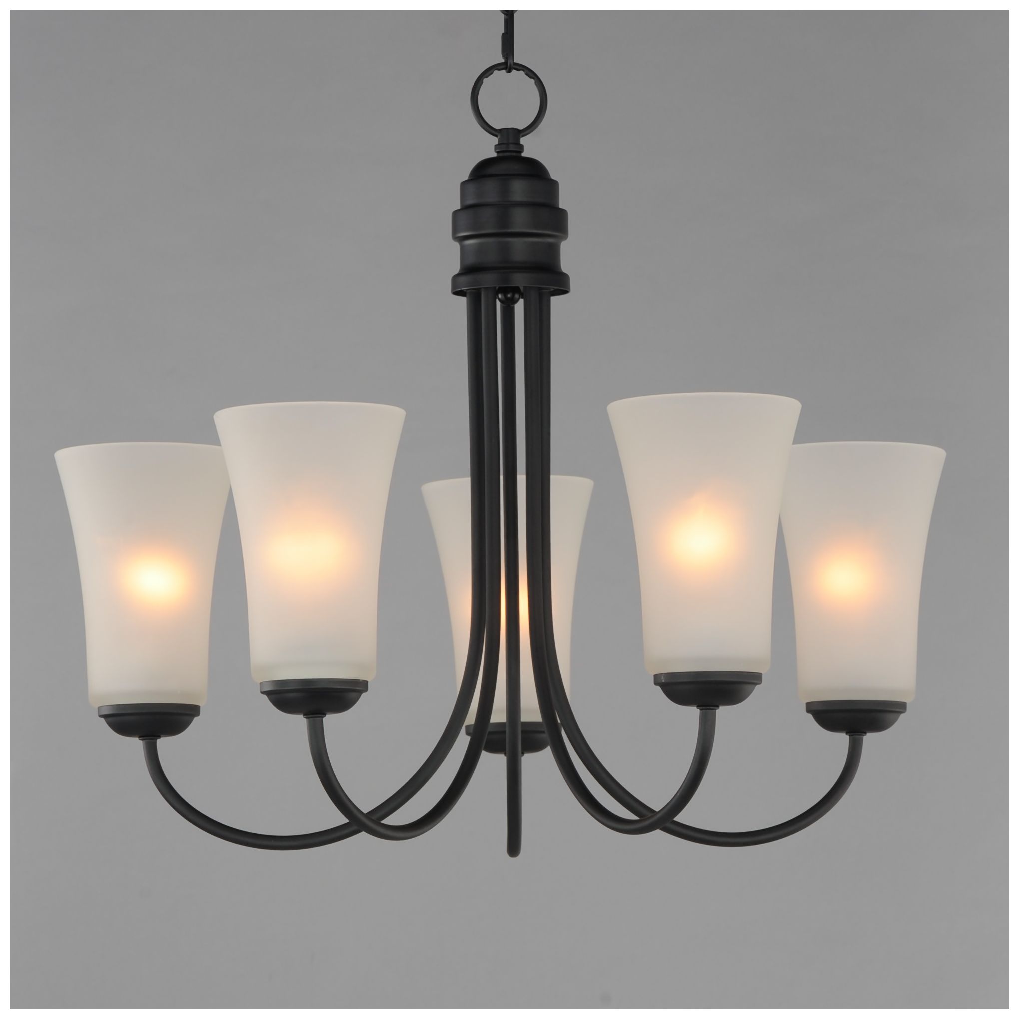Image 3 Maxim Logan 20" Wide Black 5-Light Chandelier more views
