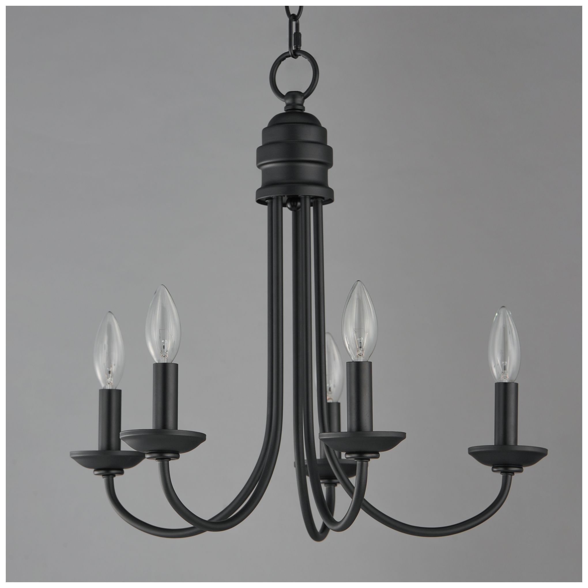 Image 3 Maxim Logan 21" Wide Black 5-Light Candle Chandelier more views