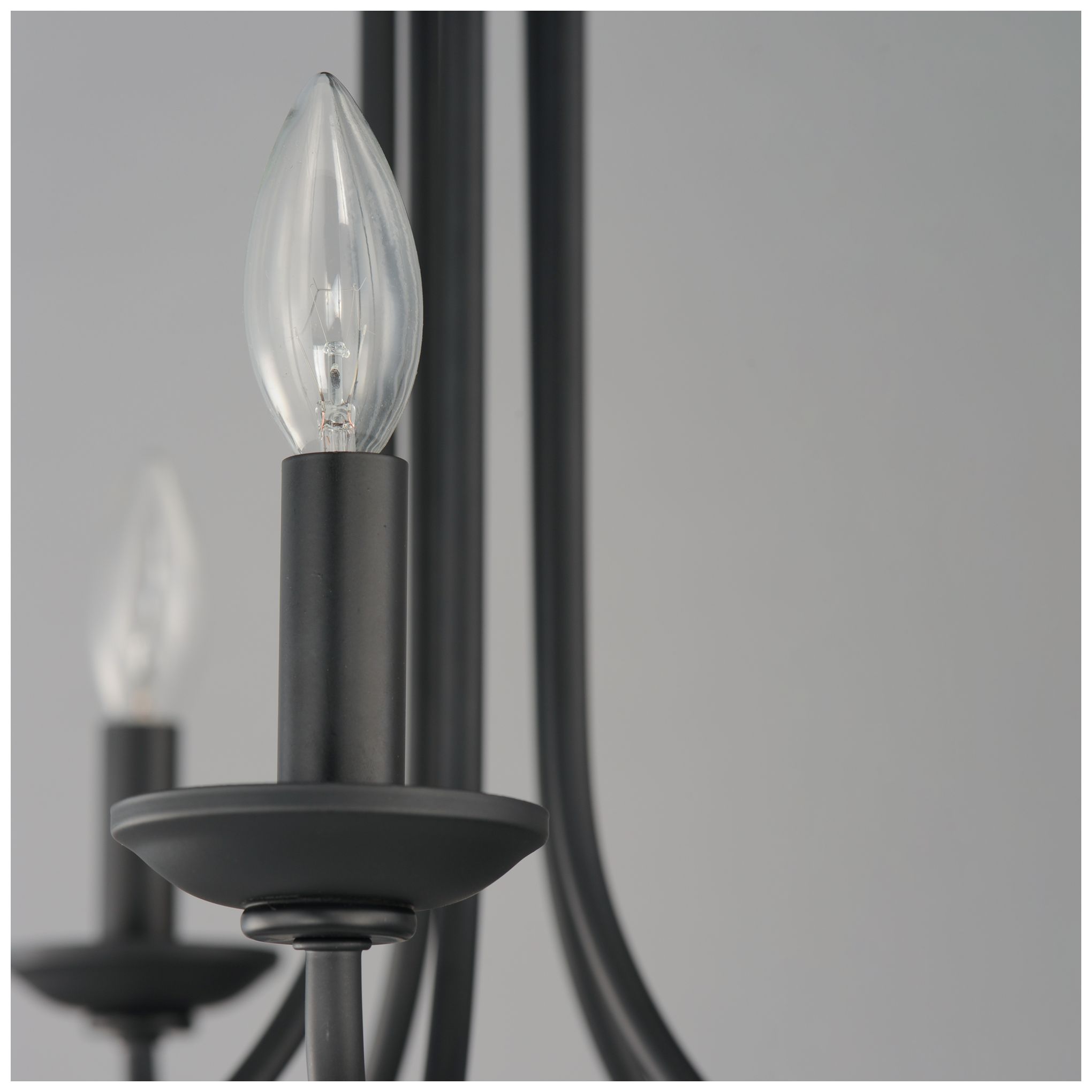 Image 5 Maxim Logan 21" Wide Black 5-Light Candle Chandelier more views