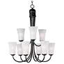 1_Maxim Logan 28 1/2" Wide 9-Light Oil Rubbed Bronze Chandelier