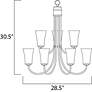 2_Maxim Logan 28 1/2" Wide 9-Light Oil Rubbed Bronze Chandelier more views