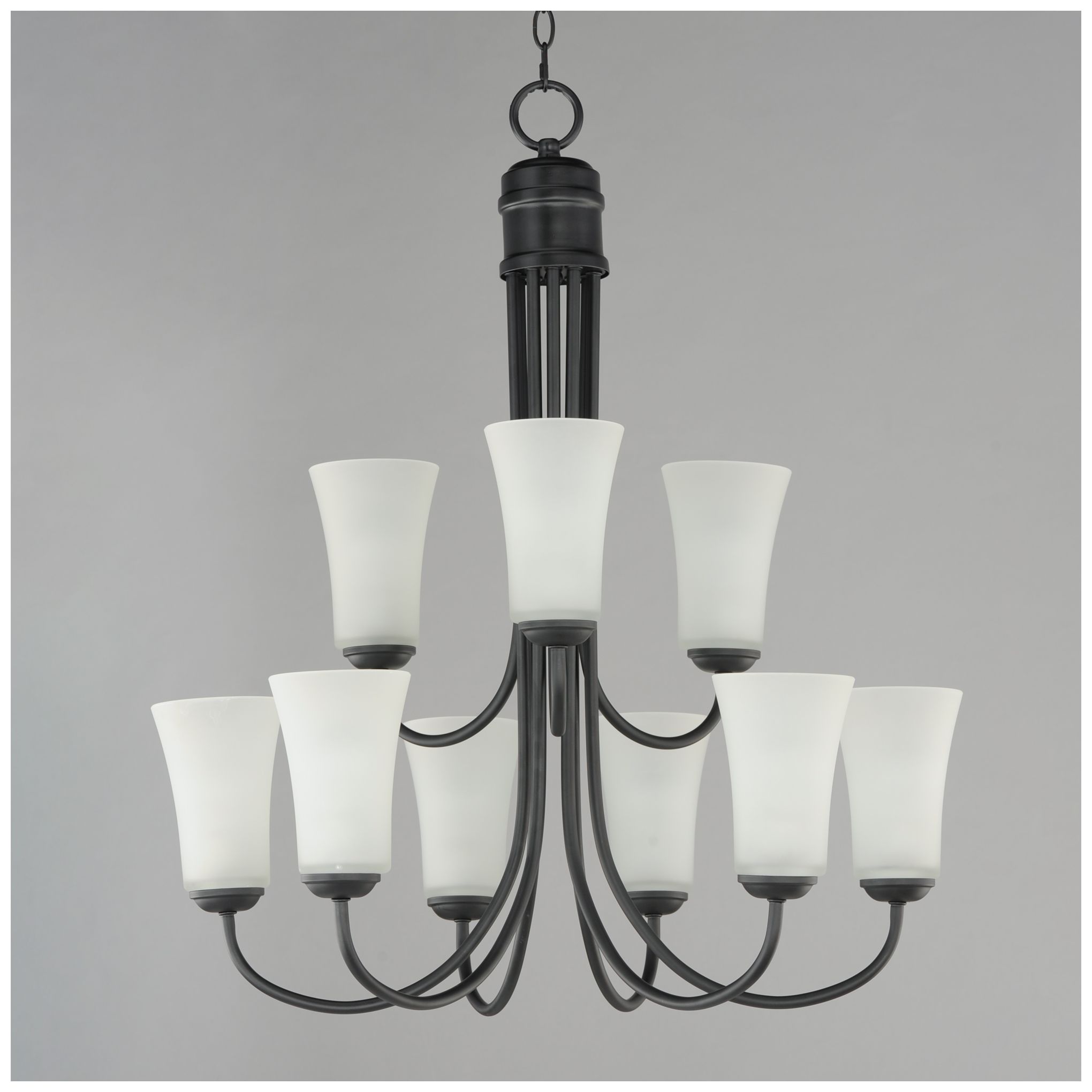 Image 2 Maxim Logan 28 1/2" Wide Black 9-Light Chandelier more views