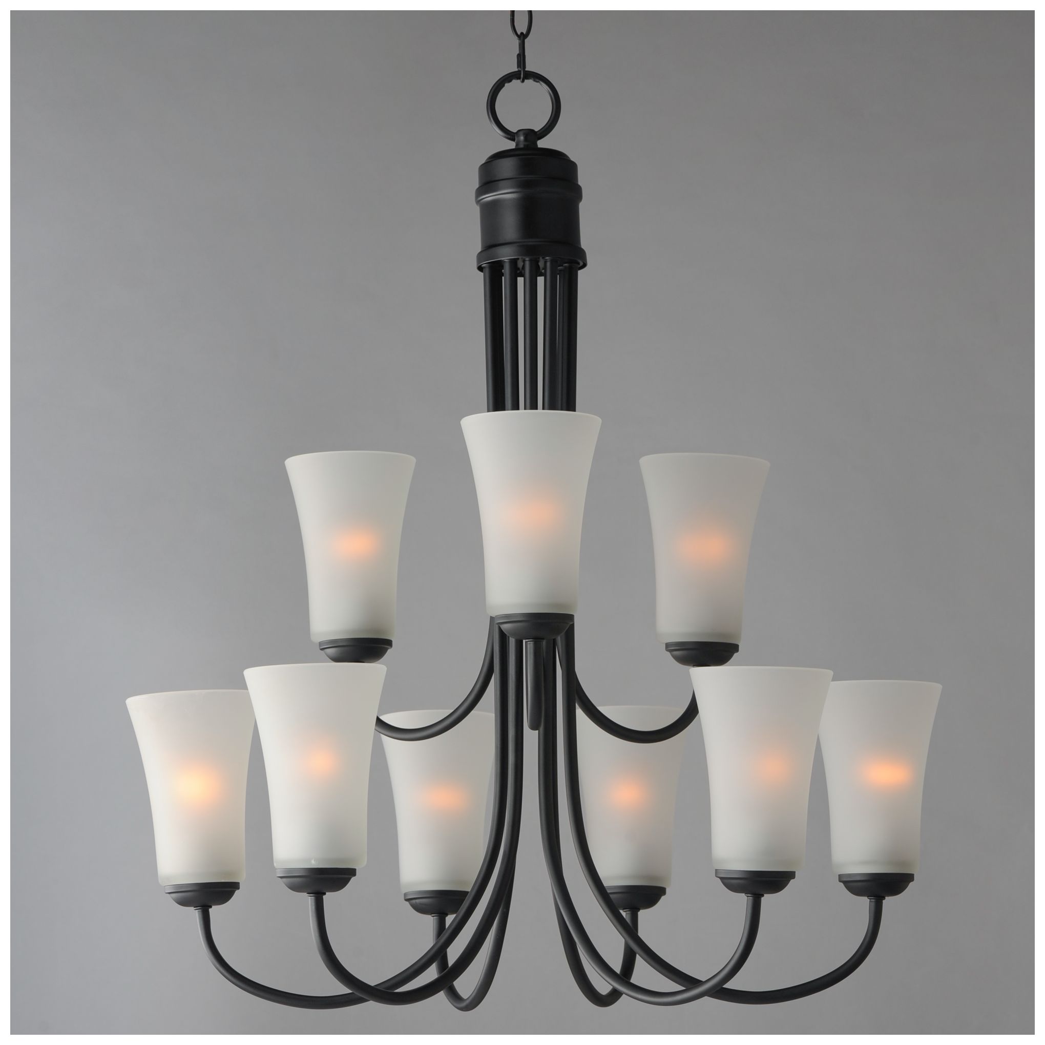 Image 3 Maxim Logan 28 1/2" Wide Black 9-Light Chandelier more views
