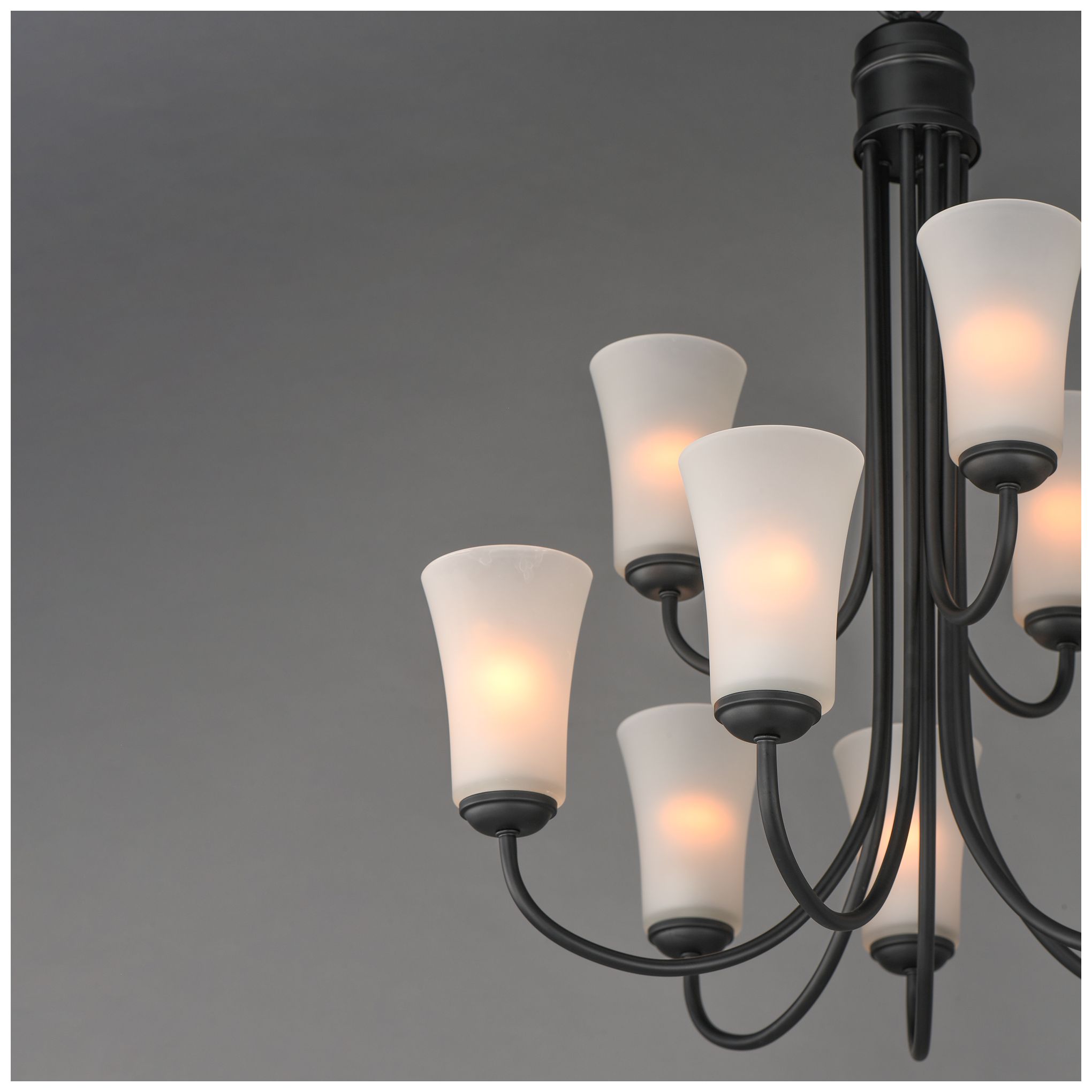Image 4 Maxim Logan 28 1/2" Wide Black 9-Light Chandelier more views