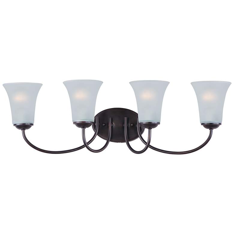 Image 1 Maxim Logan 28" Wide Oil-Rubbed Bronze 4-Light Bath Light