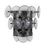 2_Maxim Loren 15" High Gunmetal/Textured Clear Wall Sconce more views