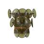 2_Maxim Loren 15" High Weathered Brass/Green Vintage Wall Sconce more views