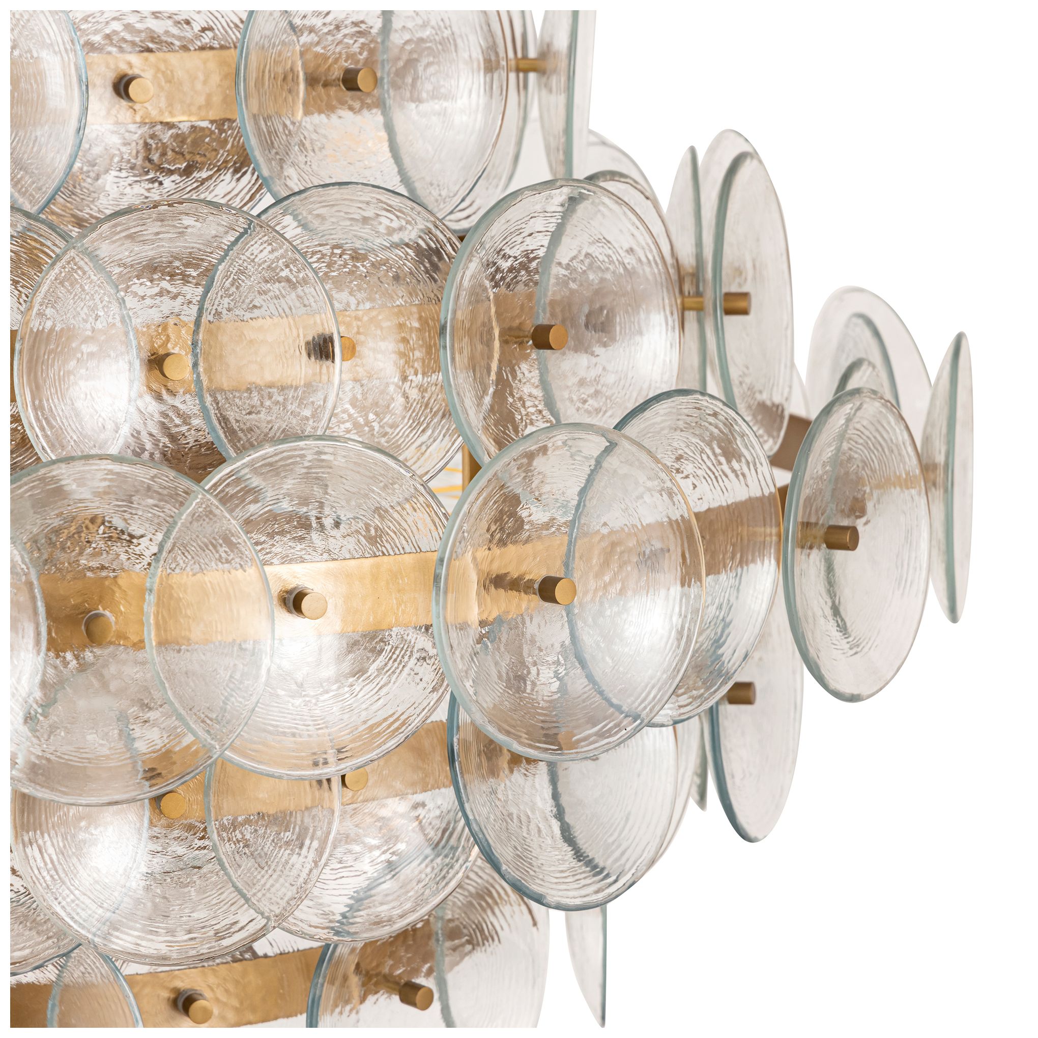 Image 5 Maxim Loren 30" Wide Textured Clear/Weathered Brass 12-Light Chandelier more views