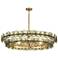 Maxim Loren 42" Green Vintage/Weathered Brass Chandelier