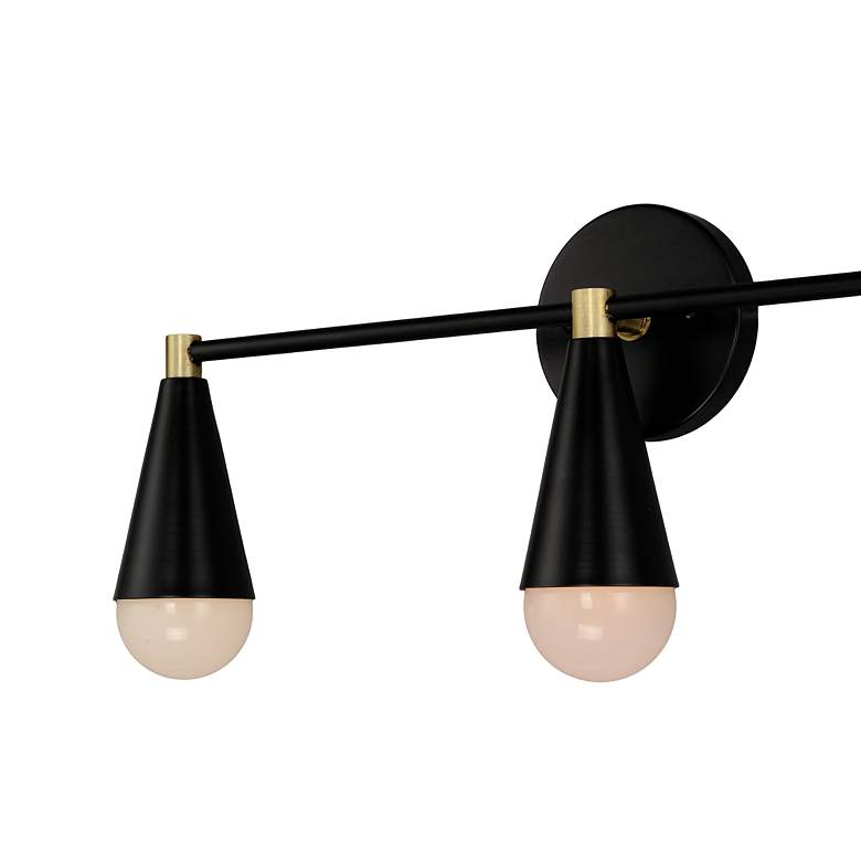 Image 3 Maxim Lovell 24" Wide Black 3-Light LED Bath Light more views