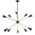 Maxim Lovell 32" Wide Black 10-Light LED Pendant Light