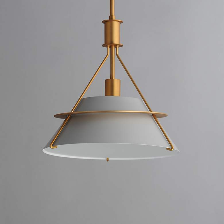 Image 3 Maxim Lucas 14 1/2" Wide Natural Aged Brass Pendant Light more views