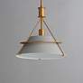 3_Maxim Lucas 14 1/2" Wide Natural Aged Brass Pendant Light more views