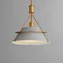 4_Maxim Lucas 14 1/2" Wide Natural Aged Brass Pendant Light more views