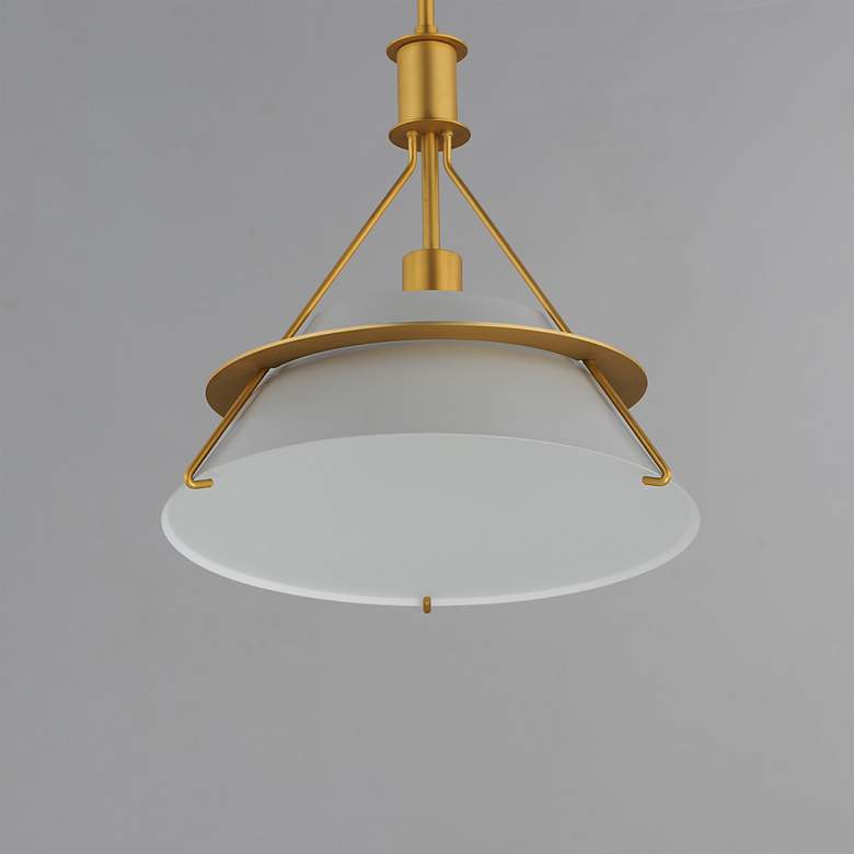 Image 5 Maxim Lucas 14 1/2" Wide Natural Aged Brass Pendant Light more views
