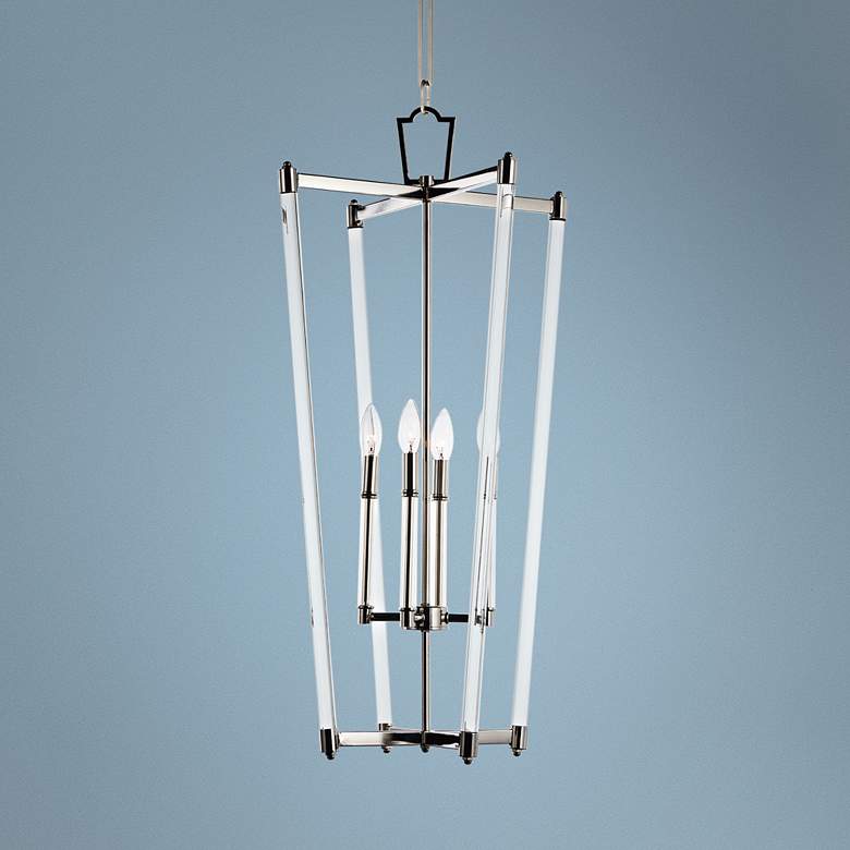 Image 1 Maxim Lucent 17 1/2 inch Wide Polished Nickel 4-Light Pendant
