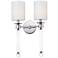 Maxim Lucent 21" High Polished Nickel 2-Light Wall Sconce