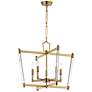 2_Maxim Lucent 23 1/4" Wide Heritage Brass 5-Light Chandelier