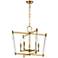 Maxim Lucent 23 1/4" Wide Heritage Brass 5-Light Chandelier