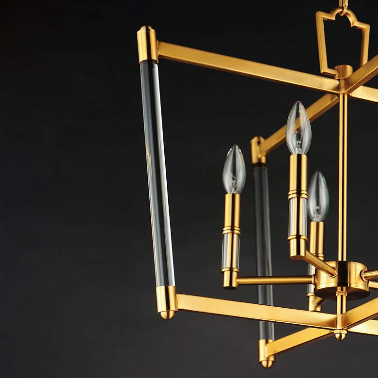 Image 4 Maxim Lucent 23 1/4" Wide Heritage Brass 5-Light Chandelier more views