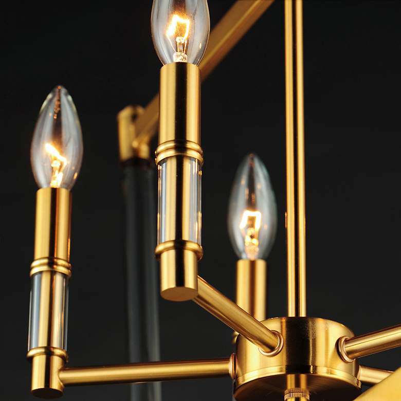 Image 5 Maxim Lucent 23 1/4" Wide Heritage Brass 5-Light Chandelier more views
