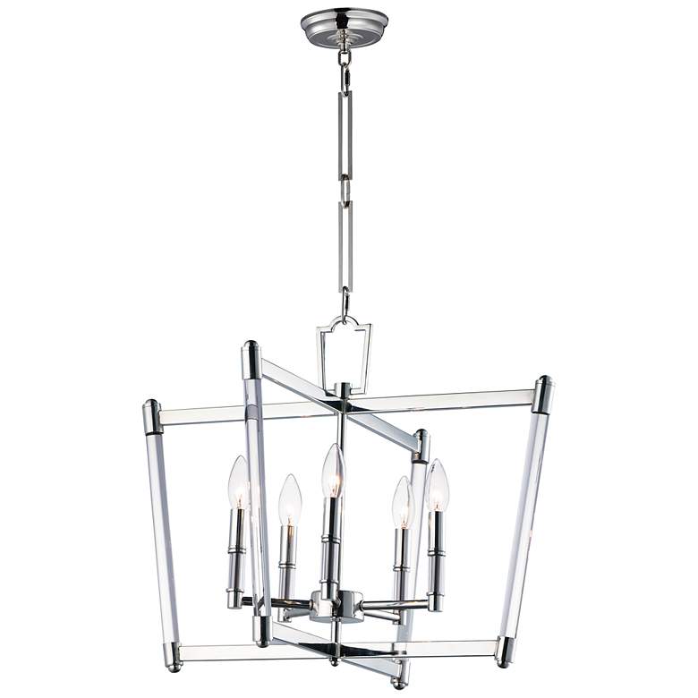Image 2 Maxim Lucent 23 1/4" Wide Polished Nickel 5-Light Chandelier