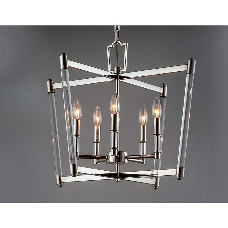 Image 4 Maxim Lucent 23 1/4" Wide Polished Nickel 5-Light Chandelier more views