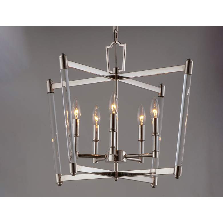 Image 6 Maxim Lucent 23 1/4" Wide Polished Nickel 5-Light Chandelier more views