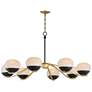 2_Maxim Lucerne 43" Wide Black/Natural Aged Brass 8-Light Chandelier