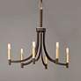 1_Maxim Lyndon 28" Wide Bronze 6-Light Chandelier