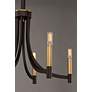 3_Maxim Lyndon 28" Wide Bronze 6-Light Chandelier more views