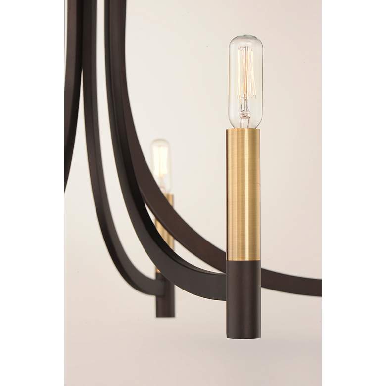 Image 4 Maxim Lyndon 28" Wide Bronze 6-Light Chandelier more views