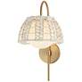 1_Maxim Macrame 19" High Gold 1-Light Wall Sconce