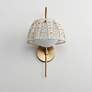 2_Maxim Macrame 19" High Gold 1-Light Wall Sconce more views