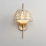 3_Maxim Macrame 19" High Gold 1-Light Wall Sconce more views