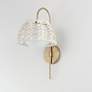 4_Maxim Macrame 19" High Gold 1-Light Wall Sconce more views