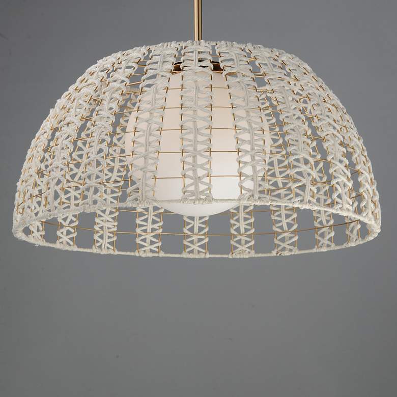 Image 3 Maxim Macrame 29 1/2" Wide Gold 1-Light Pendant more views