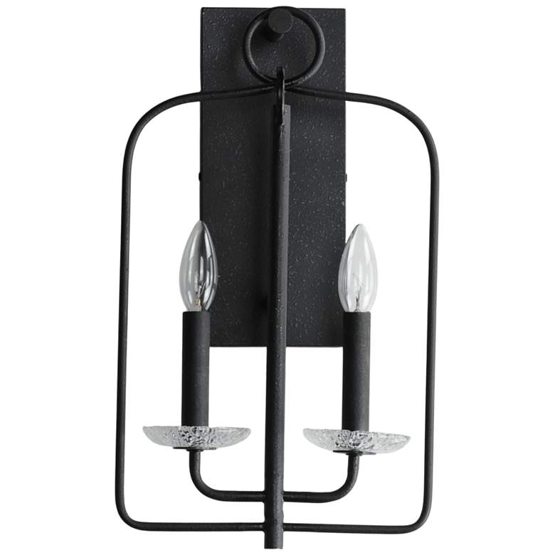 Image 2 Maxim Madeira 17 1/2" High Anthracite 2-Light Wall Sconce more views